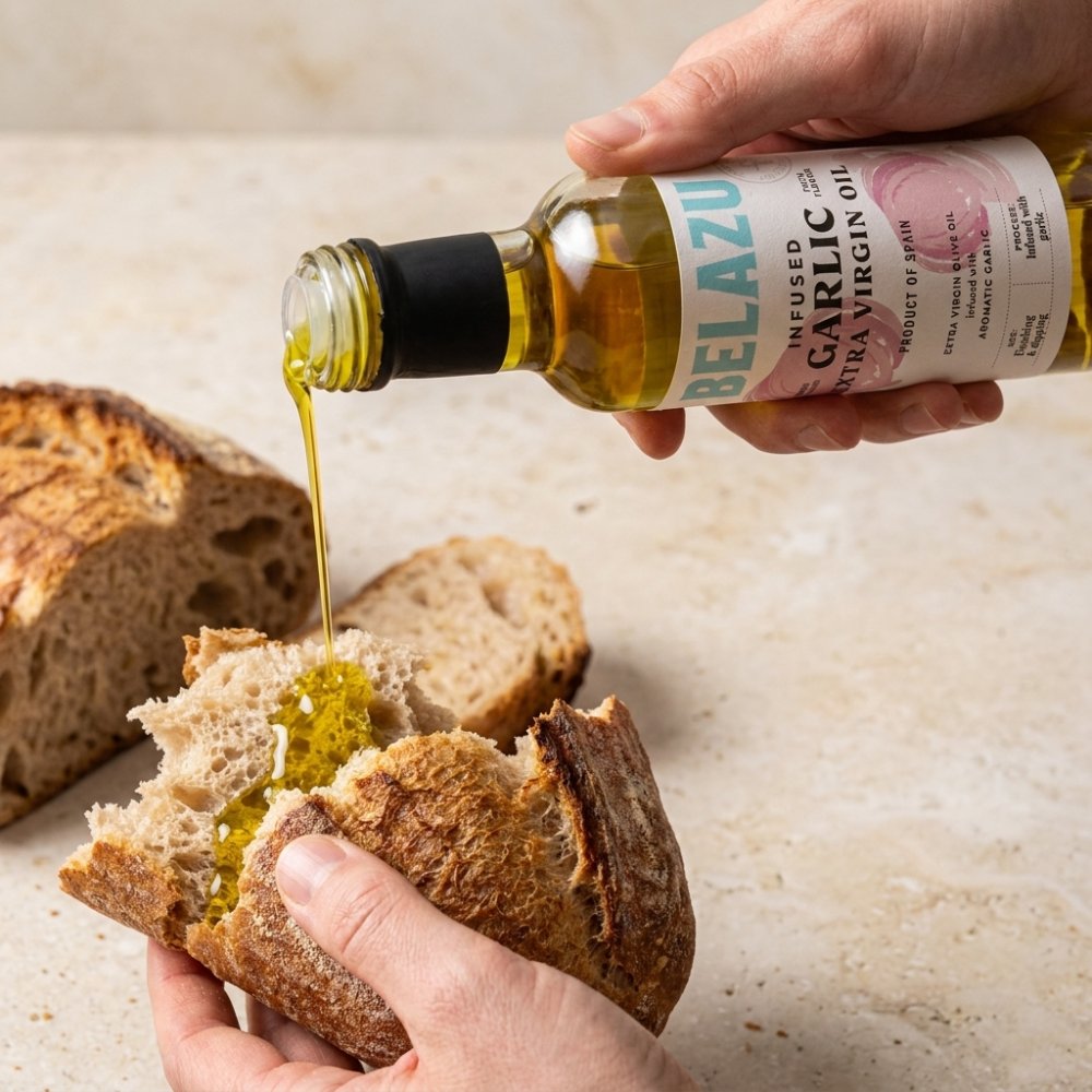 Garlic Infused Extra Virgin Olive Oil — another look